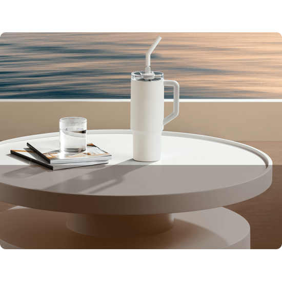 كوب حافظ للحرارة والبرودة مع أنبوب مدمج من شاومي كوب حافظ للحرارة والبرودة مع أنبوب مدمج من شاومي