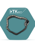 Chain oil filter wrench with bead