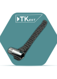 Chain oil filter wrench with bead