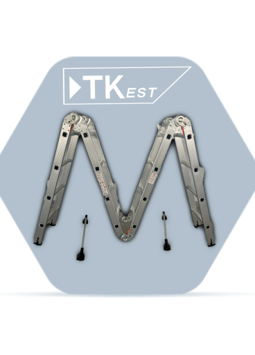 Multi-use aluminum ladder - 16 steps