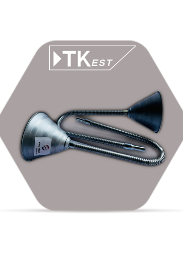 Flexible metal funnel for filling - oil injector