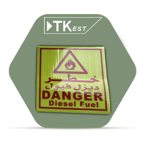 Warning sign “Danger - Diesel Fuel”