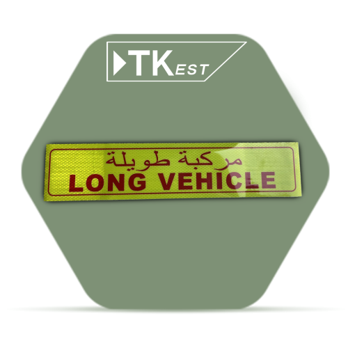 Warning sticker “Long vehicle