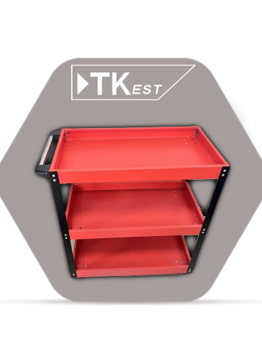 Iron art tool cart - 3 shelves