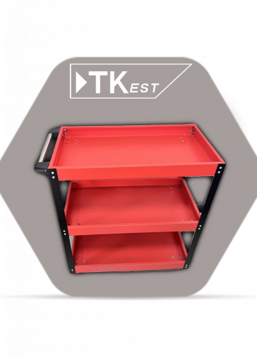 عربة أدوات فنية من الحديد - 3 رفوف عربة أدوات فنية من الحديد - 3 رفوف