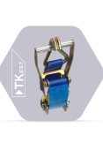 Blue trailer hitch