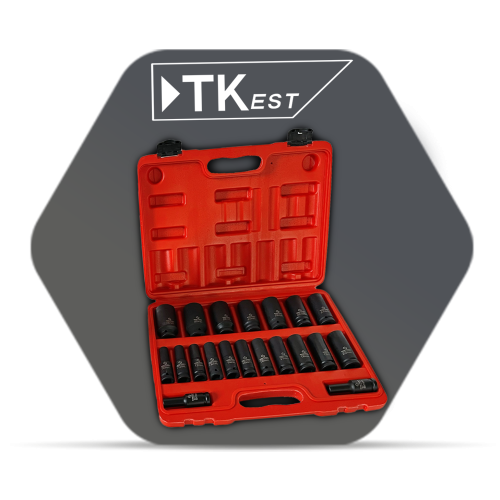 20-Piece Socket Set – 1/2 Inch – KING POINT & TKEST