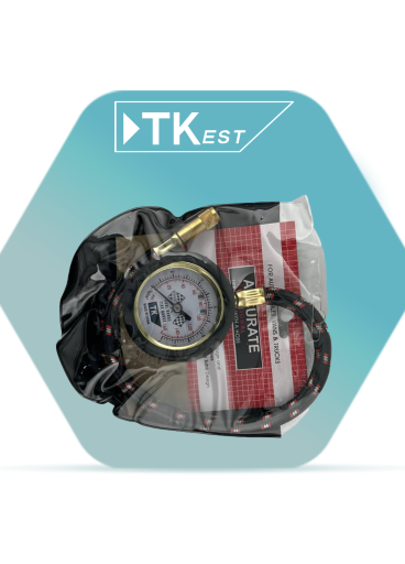 Tire Pressure Gauge with Hose – TK Brand ✅