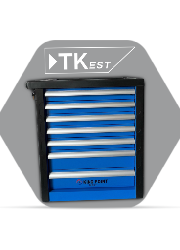 7-drawer tool safe, blue color
