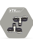 T-shaped metal connector