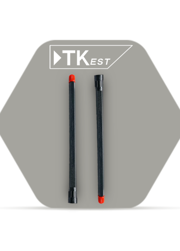 black plastic extension cord