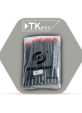 black plastic extension cord