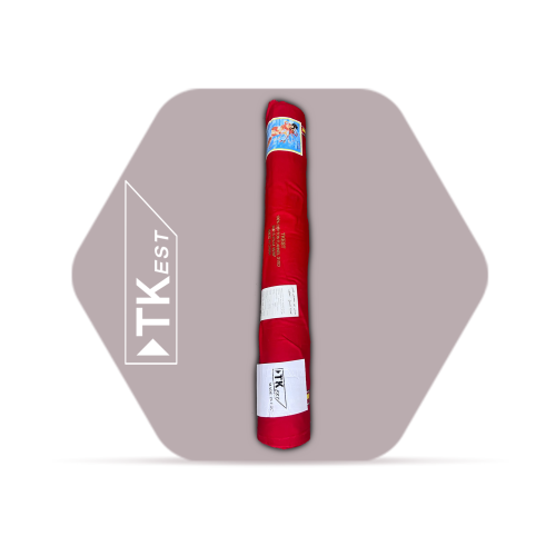 Red cotton fabric roll