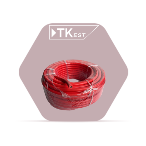 50-meter red battery charging cable