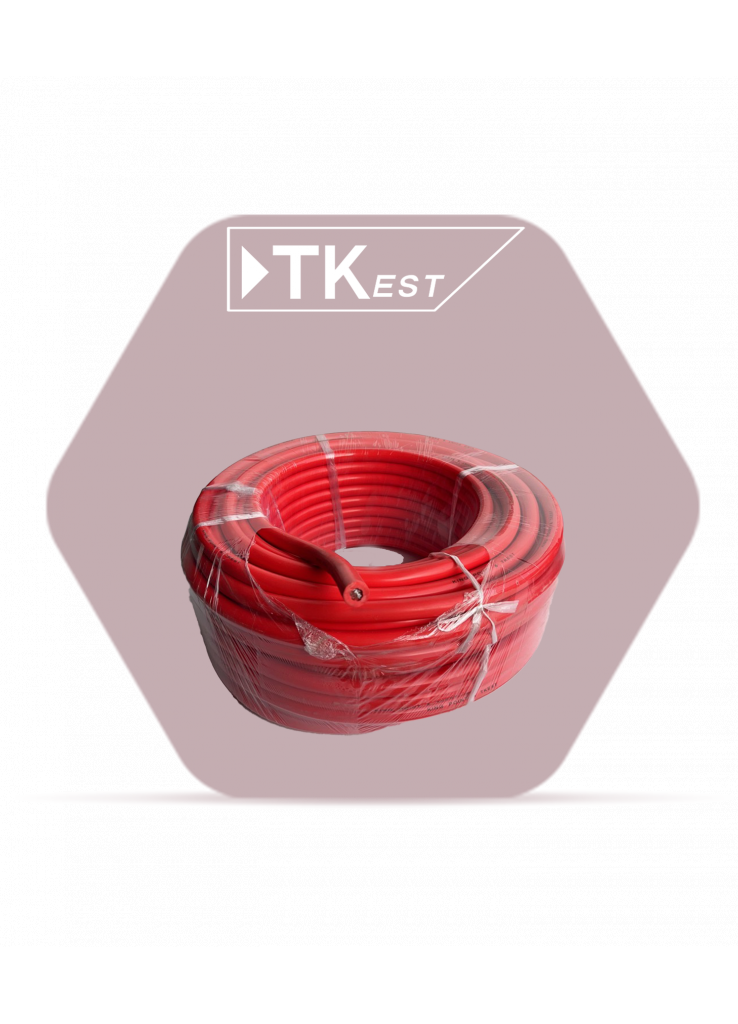 كابل اشتراك بطارية طول 50 متر أحمر 