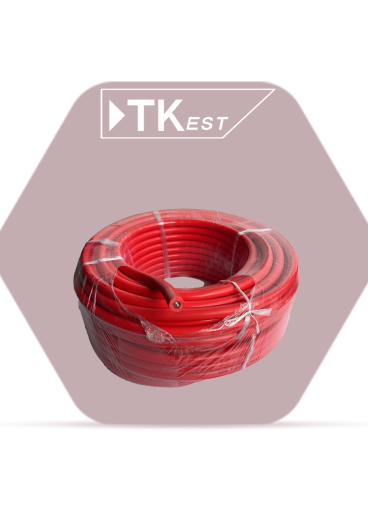 50-meter red battery charging cable