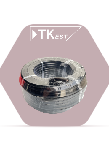 50-meter black battery charging cable