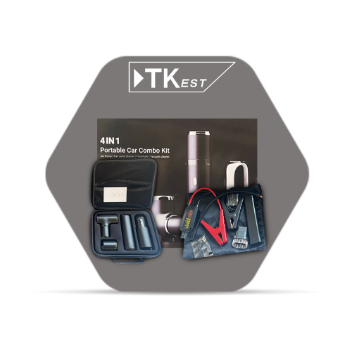 4-in-1 Multi-Function Device: Air Inflator, Power Bank, Flashlight & Vacuum Cleaner