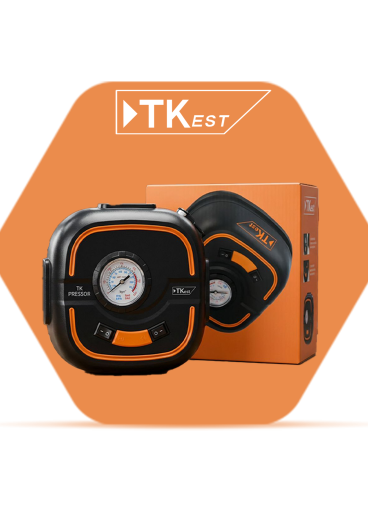 Portable Car Air Compressor with Pressure Gauge