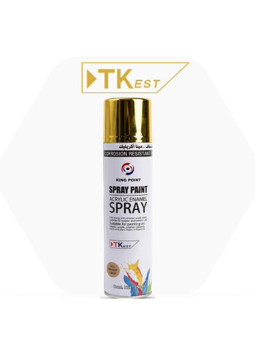 Shiny golden poya spray