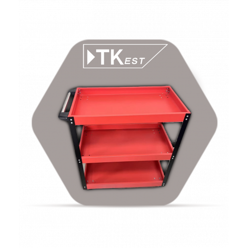 عربة أدوات فنية من الحديد - 3 رفوف عربة أدوات فنية من الحديد - 3 رفوف