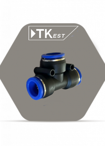 قطع وصل بلاستيك هواء T قطع وصل بلاستيك هواء T