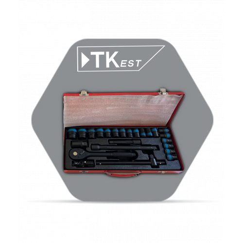 طقم مفاتيح 24 قطعة 1/2 انش حديد – TKest طقم مفاتيح 24 قطعة 1/2 انش حديد – TKest