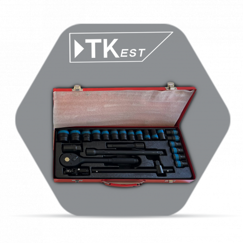 طقم مفاتيح 24 قطعة 1/2 انش حديد – TKest طقم مفاتيح 24 قطعة 1/2 انش حديد – TKest