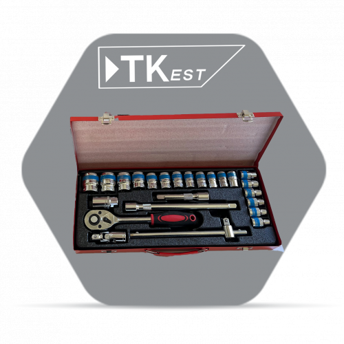 طقم مفاتيح 24 قطعة نيكل – TKest