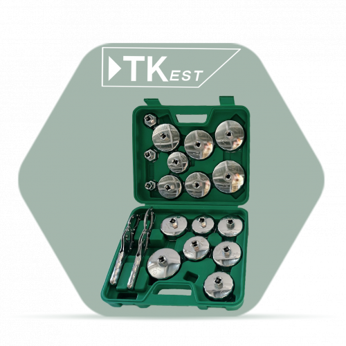 طقم مفاتيح فك فلاتر الزيت – 19 قطعة طقم مفاتيح فك فلاتر الزيت – 19 قطعة