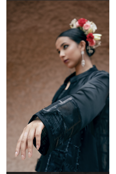 عباية الشك الأسود الفخم