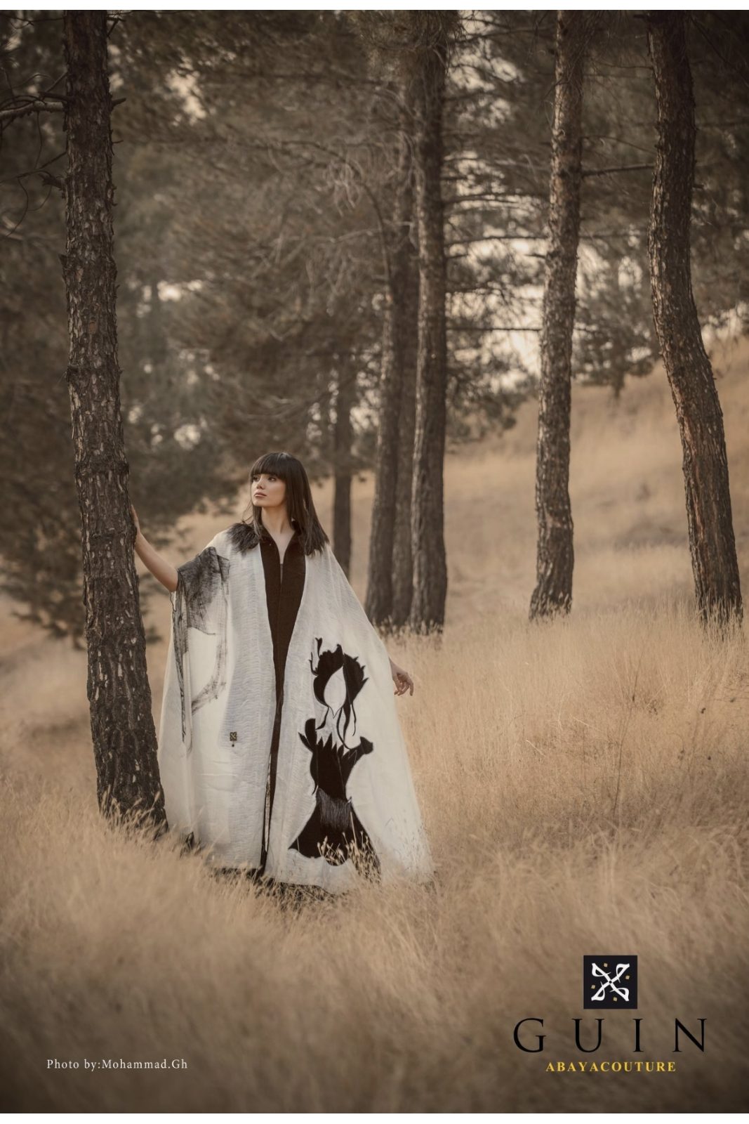 White art abaya 