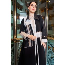 عبايه سوداء فخمه قطعه فنية