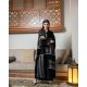 العباية الفاخرة — أسود ملكي بتطريز ذهبي العباية الفاخرة — أسود ملكي بتطريز ذهبي