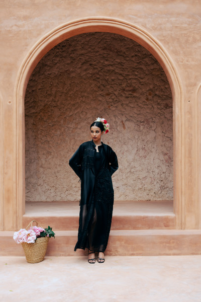 عباية الشك الأسود الفخم