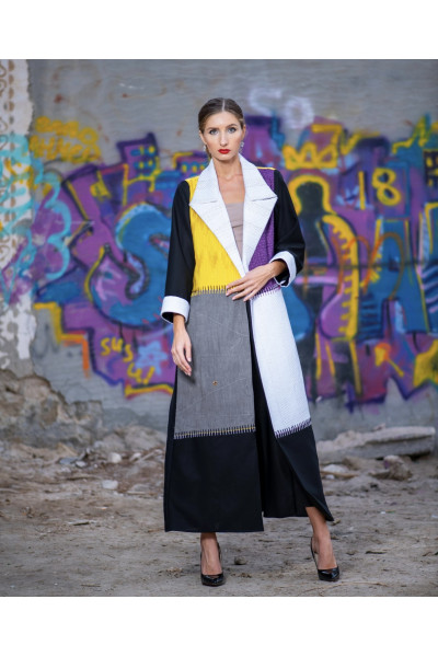 عباية شتوية ملونة 