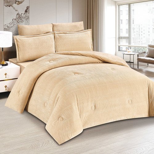 مفرش شتوي مخمل 4 قطع نفر مفرش شتوي مخمل 4 قطع نفر