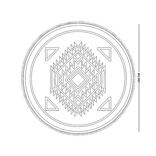 سجادة تركي مودرن 200×200 سم