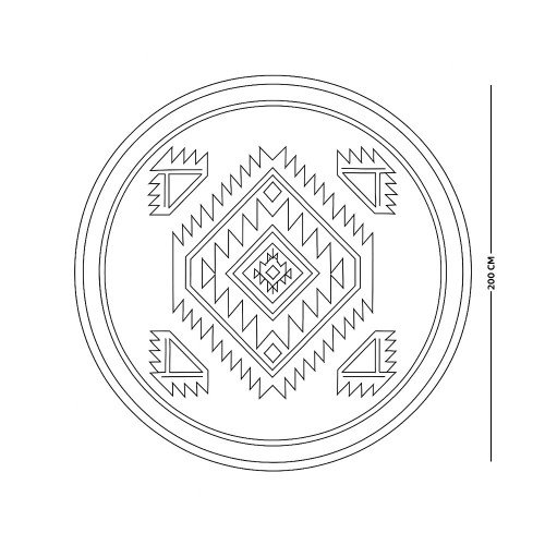 سجادة تركي مودرن 200×200 سم سجادة تركي مودرن 200×200 سم