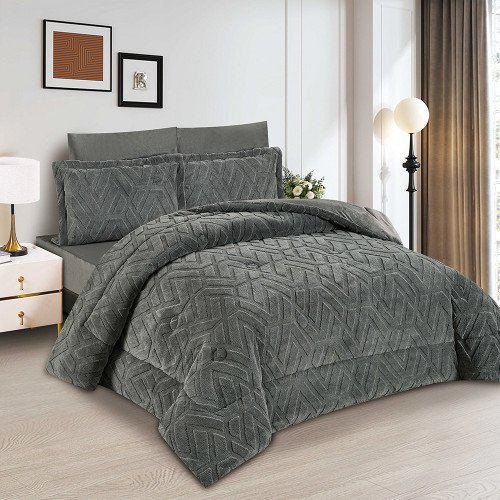 مفرش شتوي مخمل 6 قطع نفرين