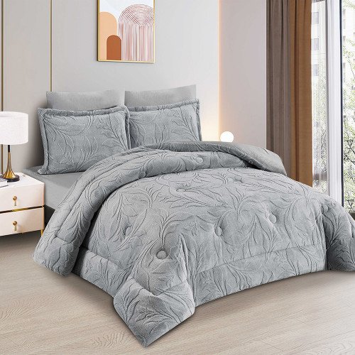 مفرش شتوي مخمل 6 قطع نفرين