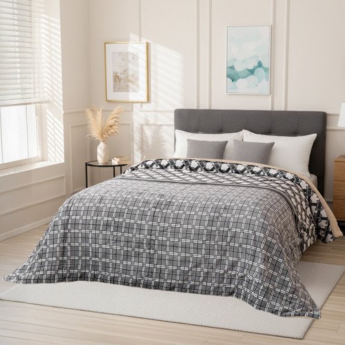 بطانية نيوم فرو فاخرة بملمس مخملي 200×230 سم