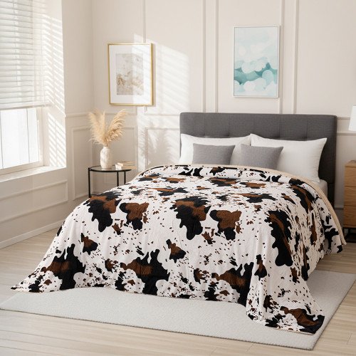 بطانية نيوم فرو فاخرة بملمس مخملي 200×230 سم