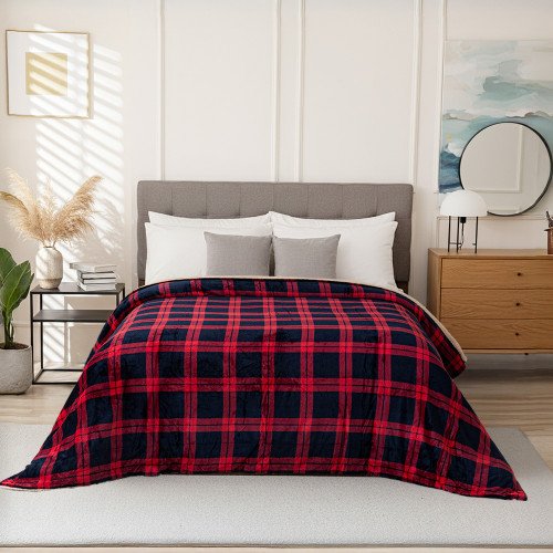 بطانية نيوم فرو فاخرة بملمس مخملي 200×230 سم