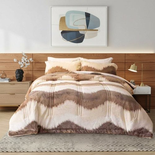 مفرش شتوي مخمل نيوم 4 قطع نفر مفرش شتوي مخمل نيوم 4 قطع نفر