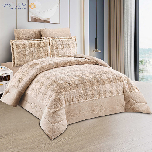 مفرش شتوي مخمل 4 قطع نفر مفرش شتوي مخمل 4 قطع نفر