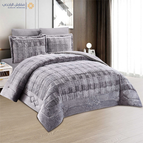 مفرش شتوي مخمل 4 قطع نفر مفرش شتوي مخمل 4 قطع نفر