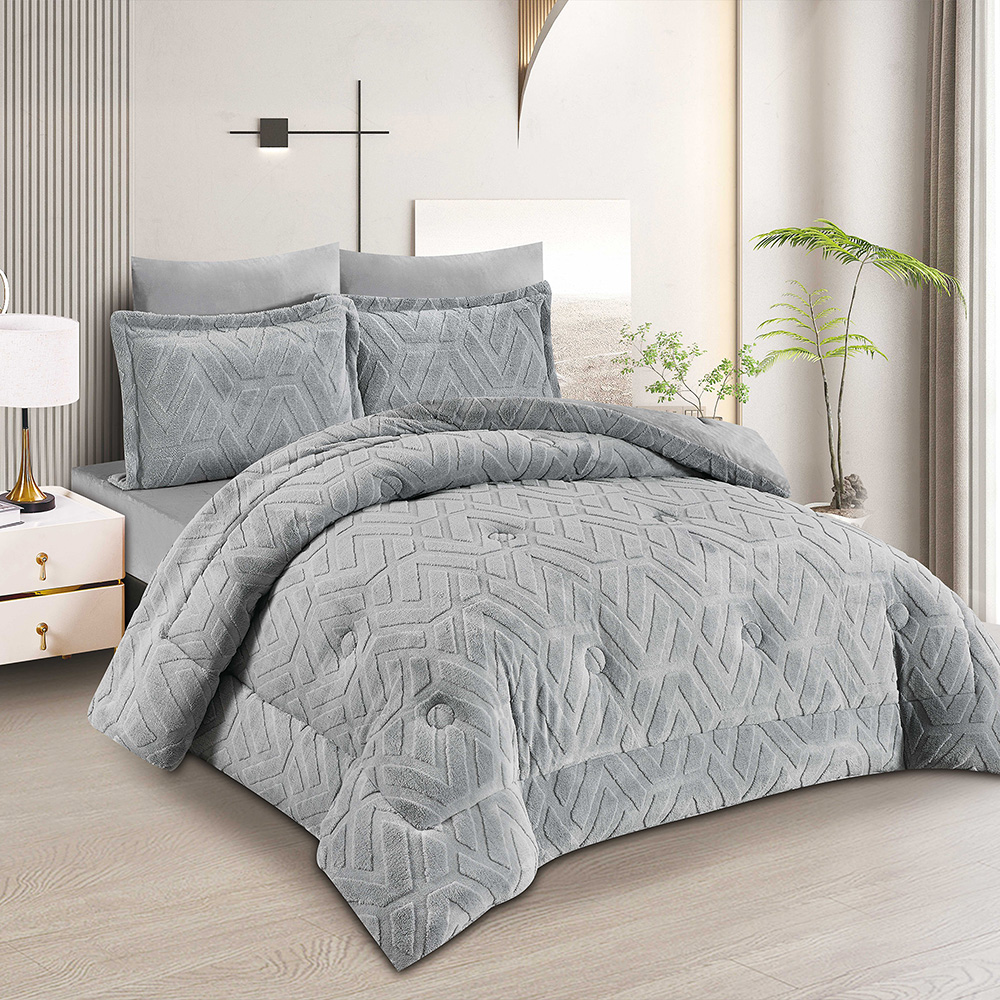 مفرش شتوي مخمل 6 قطع نفرين