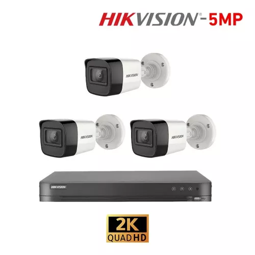 بكج 3 كاميرات 5 ميقا مع الرسيفر والهاردسك