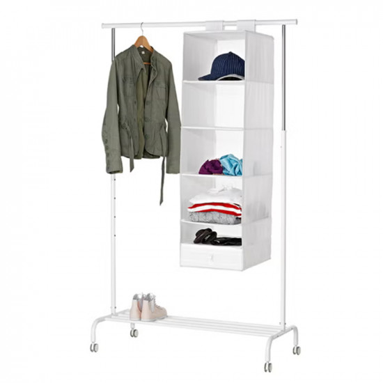 منظم للتعليق من إتش إس إل أبيض 35x45x125cm